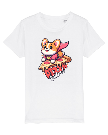 Corgi Amuzant Iubitor de Pizza White