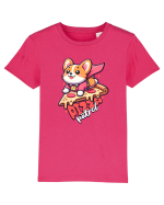 Corgi Amuzant Iubitor de Pizza Tricou mânecă scurtă  Copii Mini Creator