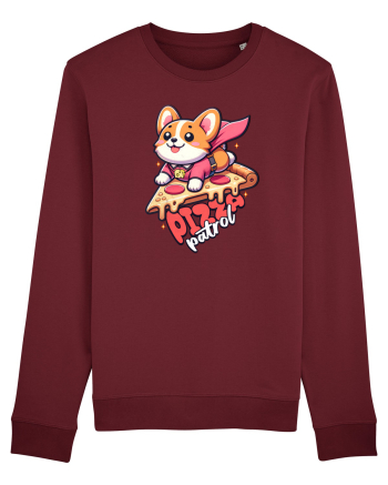 Corgi Amuzant Iubitor de Pizza Burgundy