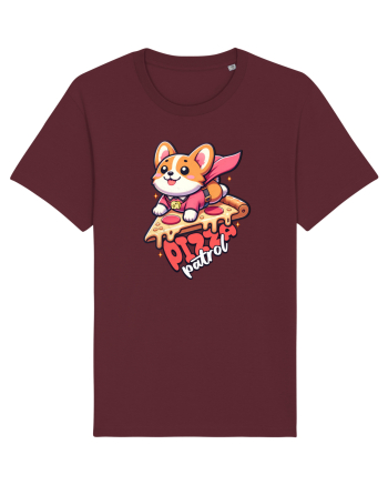 Corgi Amuzant Iubitor de Pizza Burgundy