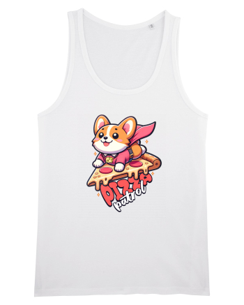 Corgi Amuzant Iubitor de Pizza White