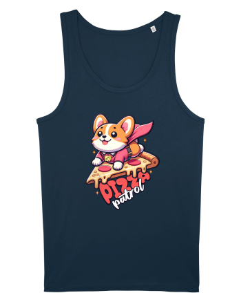 Corgi Amuzant Iubitor de Pizza Navy