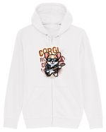 Corgi Amuzant Rocker Hanorac cu fermoar Unisex Connector