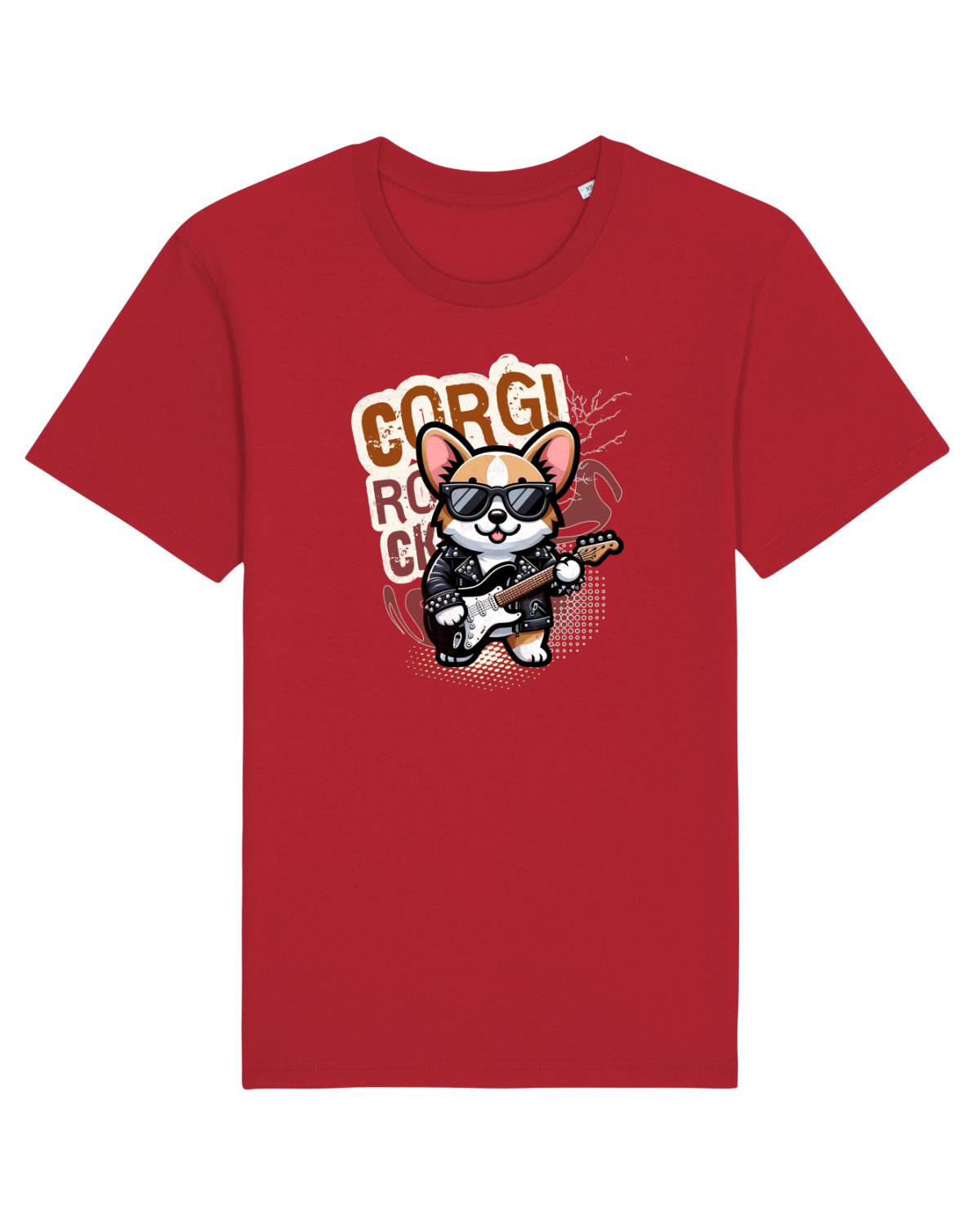 Tricou mânecă scurtă Unisex Rocker Red