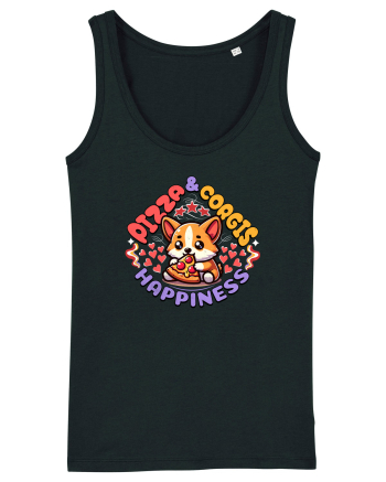 Corgi Mâncând Pizza Black