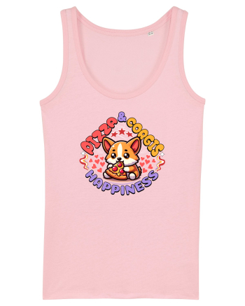 Corgi Mâncând Pizza Cotton Pink