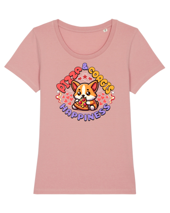 Corgi Mâncând Pizza Canyon Pink