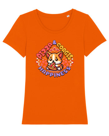 Corgi Mâncând Pizza Bright Orange