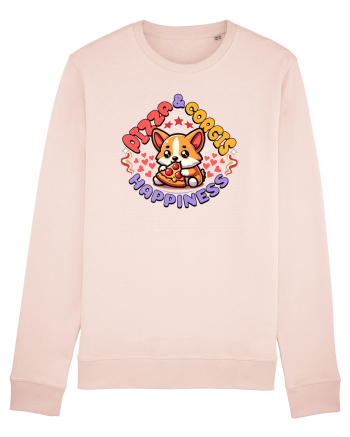 Corgi Mâncând Pizza Candy Pink