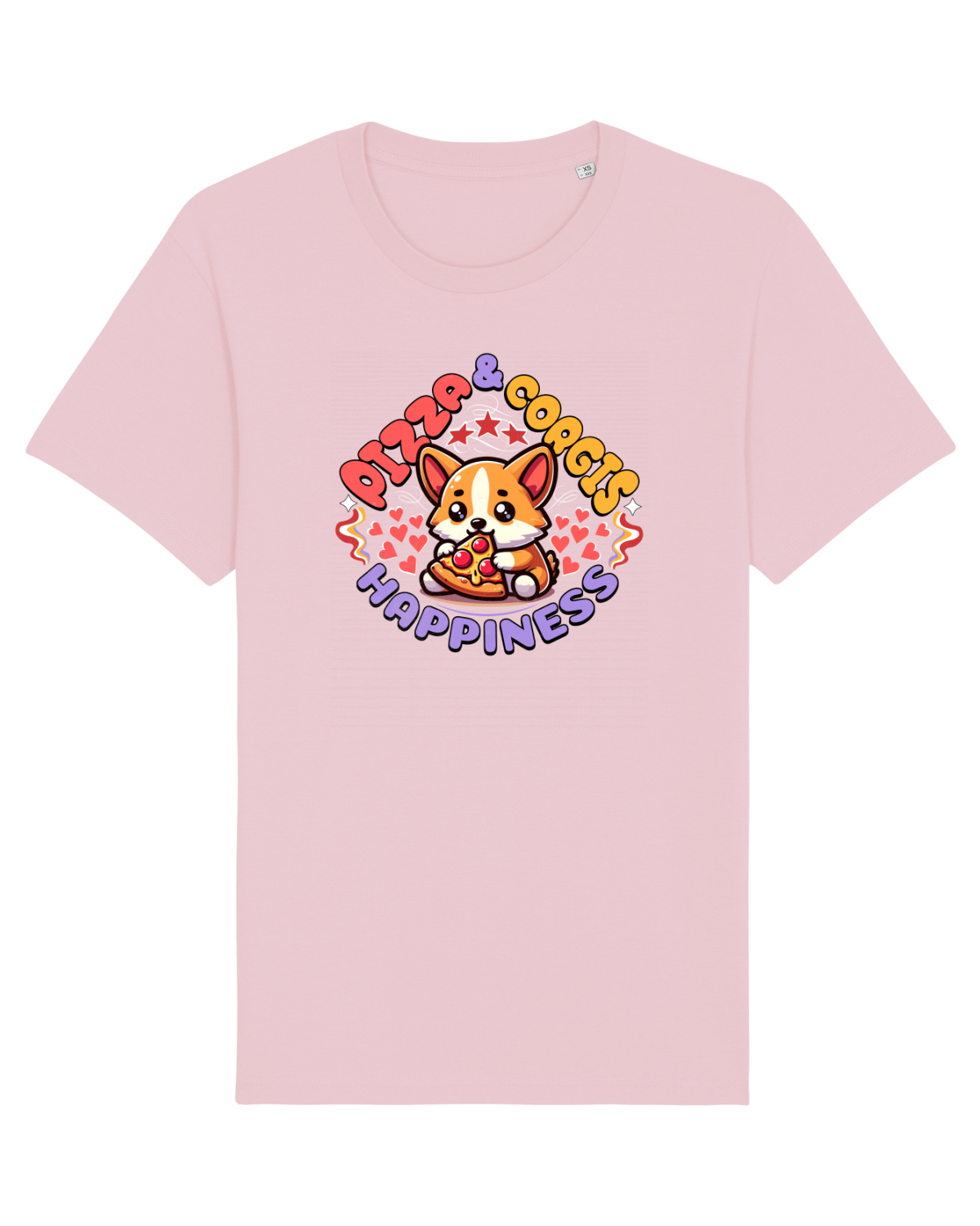 Tricou mânecă scurtă Unisex Rocker Cotton Pink