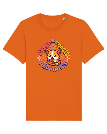 Corgi Mâncând Pizza Bright Orange