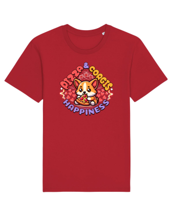 Corgi Mâncând Pizza Red