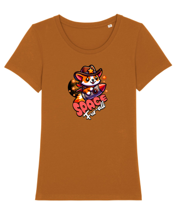 Corgi Spațial Cowboy Amuzant Roasted Orange