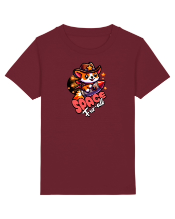 Corgi Spațial Cowboy Amuzant Burgundy