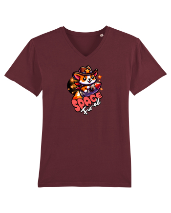 Corgi Spațial Cowboy Amuzant Burgundy