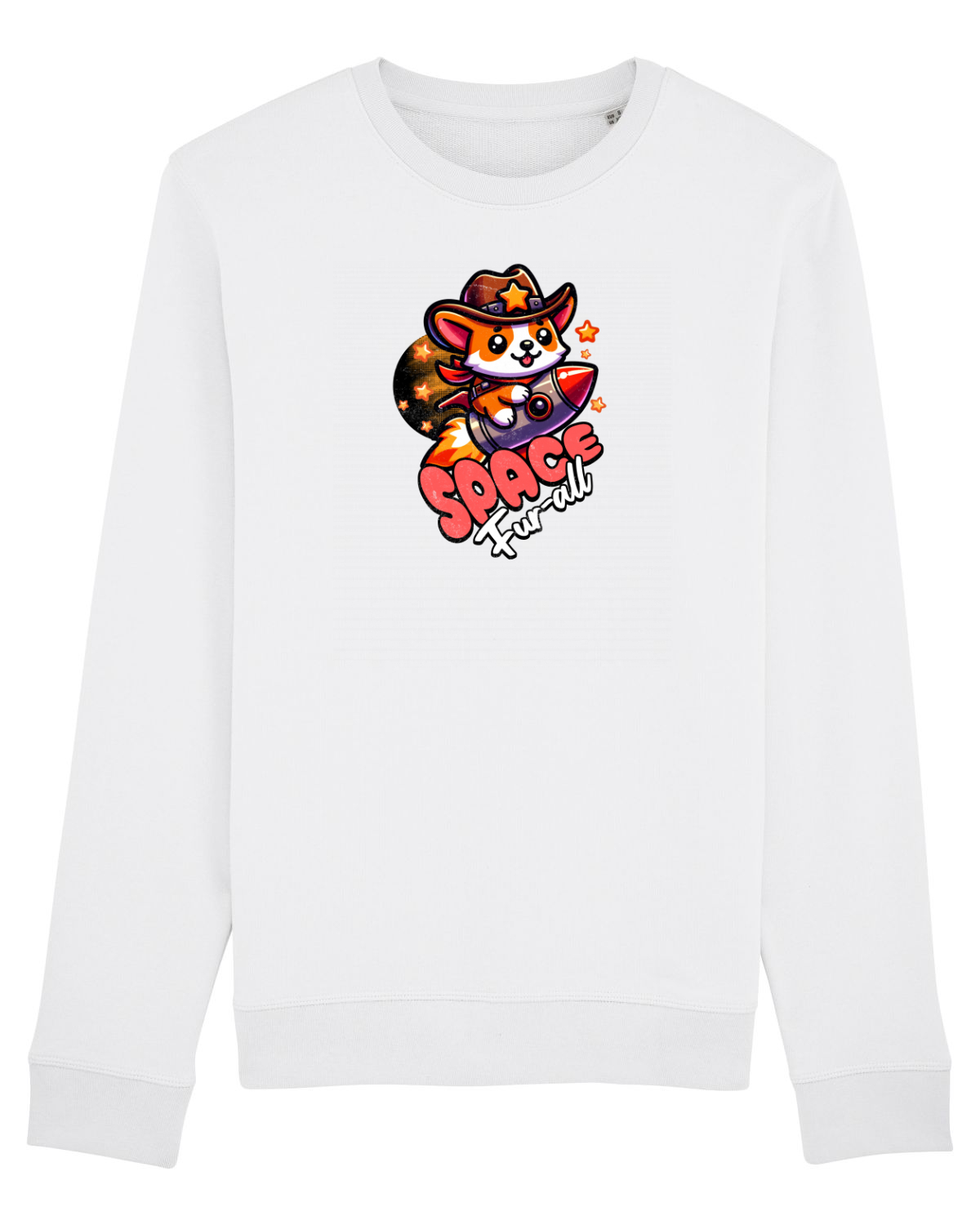 Bluză mânecă lungă Unisex Rise White