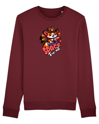 Corgi Spațial Cowboy Amuzant Burgundy
