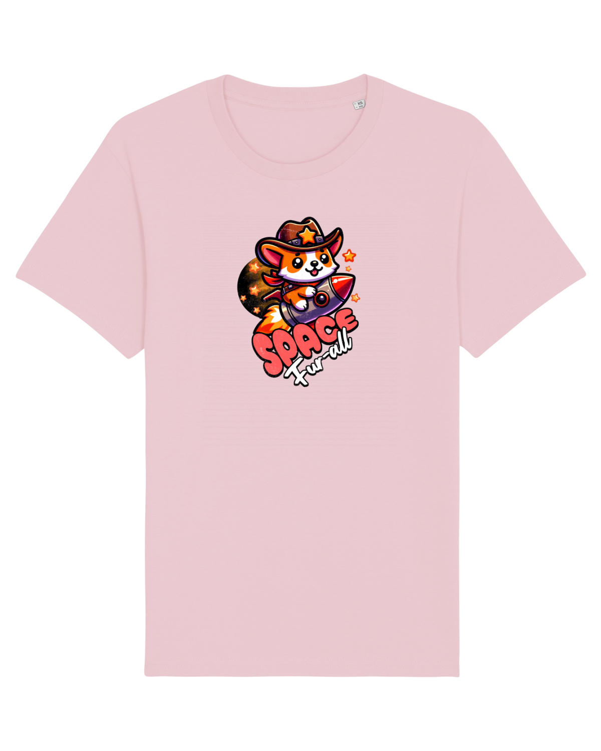 Tricou mânecă scurtă Unisex Rocker Cotton Pink