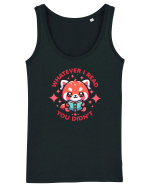 Panda Roșu Kawaii Citește Maiou Damă Dreamer