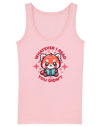 Panda Roșu Kawaii Citește Cotton Pink