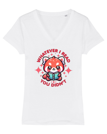 Panda Roșu Kawaii Citește White