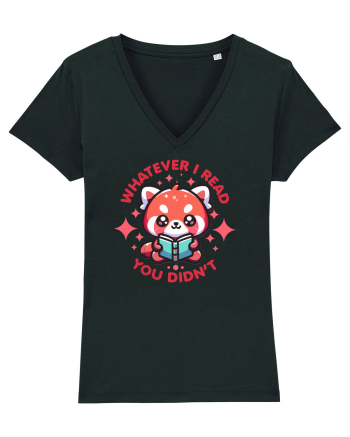 Panda Roșu Kawaii Citește Black