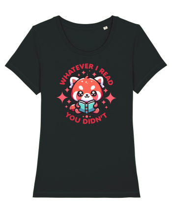 Panda Roșu Kawaii Citește Black