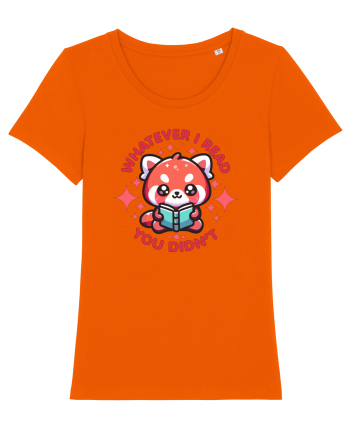 Panda Roșu Kawaii Citește Bright Orange