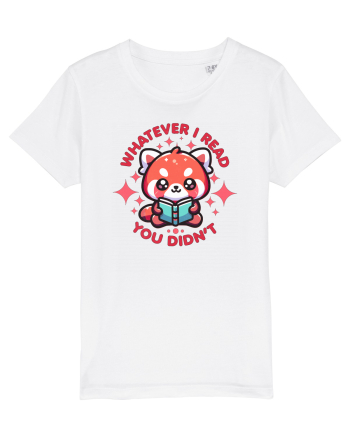 Panda Roșu Kawaii Citește White
