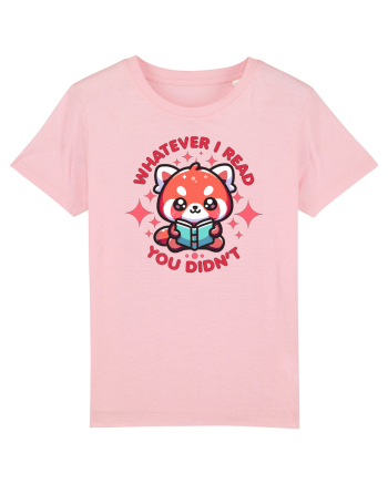 Panda Roșu Kawaii Citește Cotton Pink