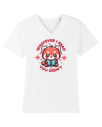 Panda Roșu Kawaii Citește White