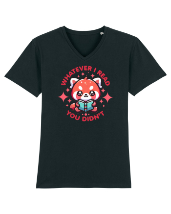 Panda Roșu Kawaii Citește Black