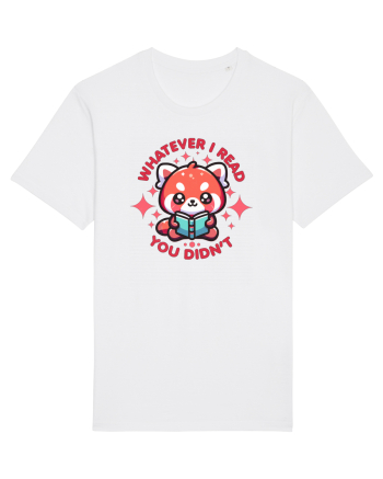 Panda Roșu Kawaii Citește White