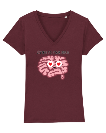 Listen to your brain Burgundy