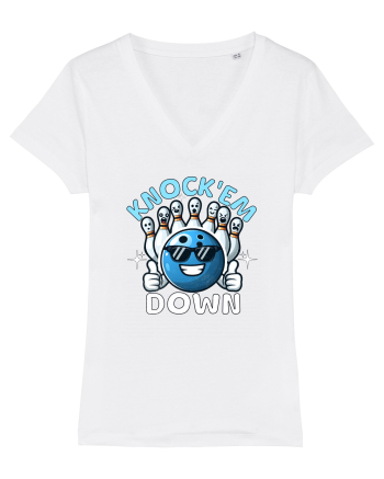 Bowling Amuzant Knock'em Down White