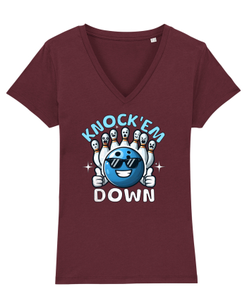Bowling Amuzant Knock'em Down Burgundy