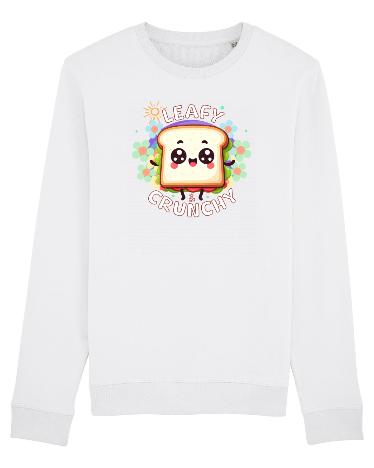 Bluză mânecă lungă Unisex Rise White