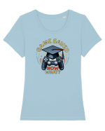 Absolvent  Gamer Jucator Jocuri Video Tricou mânecă scurtă guler larg fitted Damă Expresser