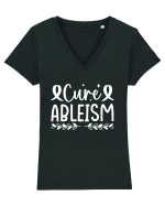 Cure Ableism Tricou mânecă scurtă guler V Damă Evoker