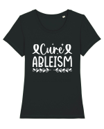 Cure Ableism Tricou mânecă scurtă guler larg fitted Damă Expresser