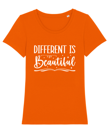 Different Is Beautiful Bright Orange