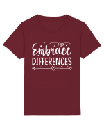 Embrace Differences Tricou mânecă scurtă  Copii Mini Creator