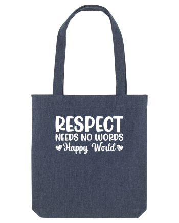Respect Needs No Words Happy World Midnight Blue