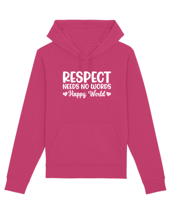 Respect Needs No Words Happy World Raspberry