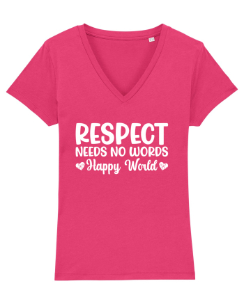 Respect Needs No Words Happy World Raspberry
