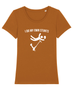Trotineta Tricou mânecă scurtă guler larg fitted Damă Expresser