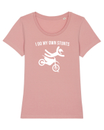 I do my own Stunts Tricou mânecă scurtă guler larg fitted Damă Expresser