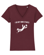 Patinaj Tricou mânecă scurtă guler V Damă Evoker