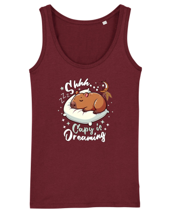 Capy Capybara Drăguț Somnoros Burgundy