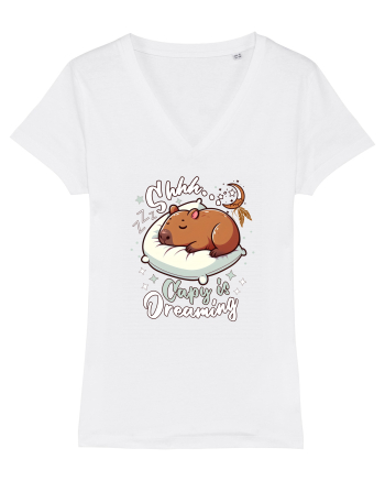 Capy Capybara Drăguț Somnoros White